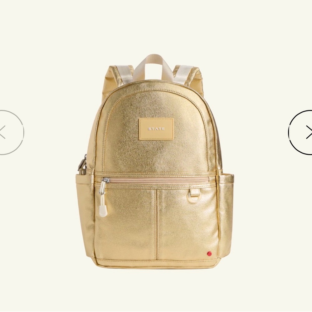 STATE Kids Metallic Gold Backpack